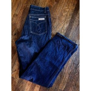 Rare 1970s Calvin Klein Dark Blue Jeans